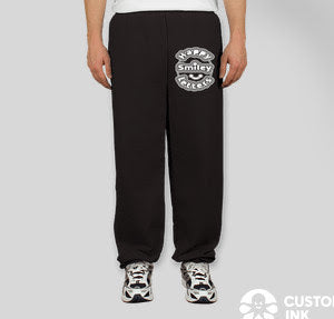 Gildan Midweight 50/50 closed Bottom Sweatpants in Black